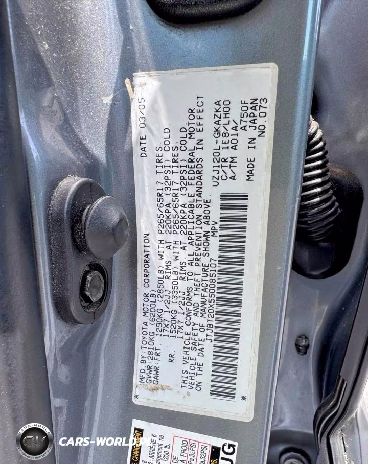 2005 Lexus Gx 470 VIN:JTJBT20X550085107 - 13
