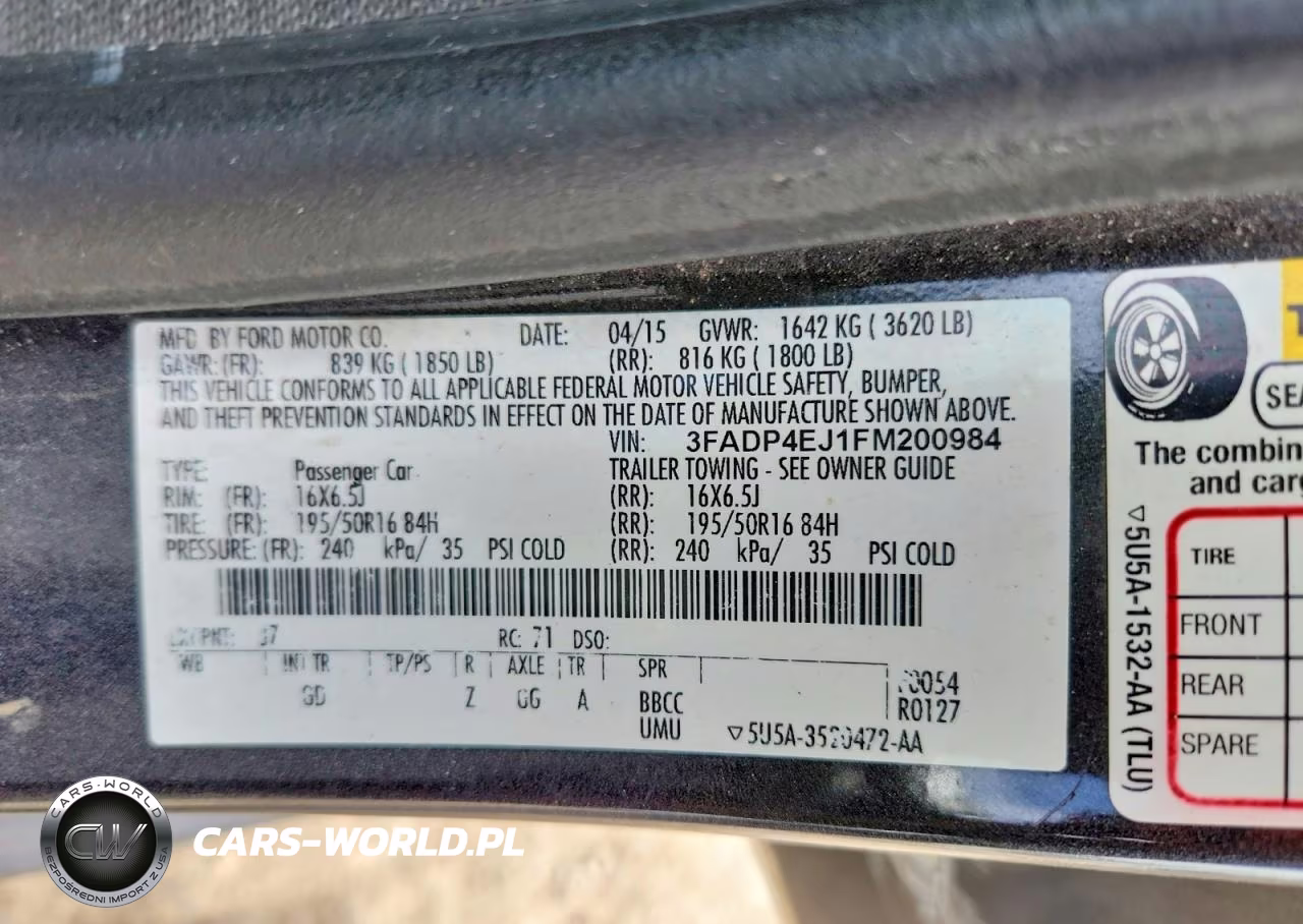 2015 Ford Fiesta Se VIN:3FADP4EJ1FM200984 - 12