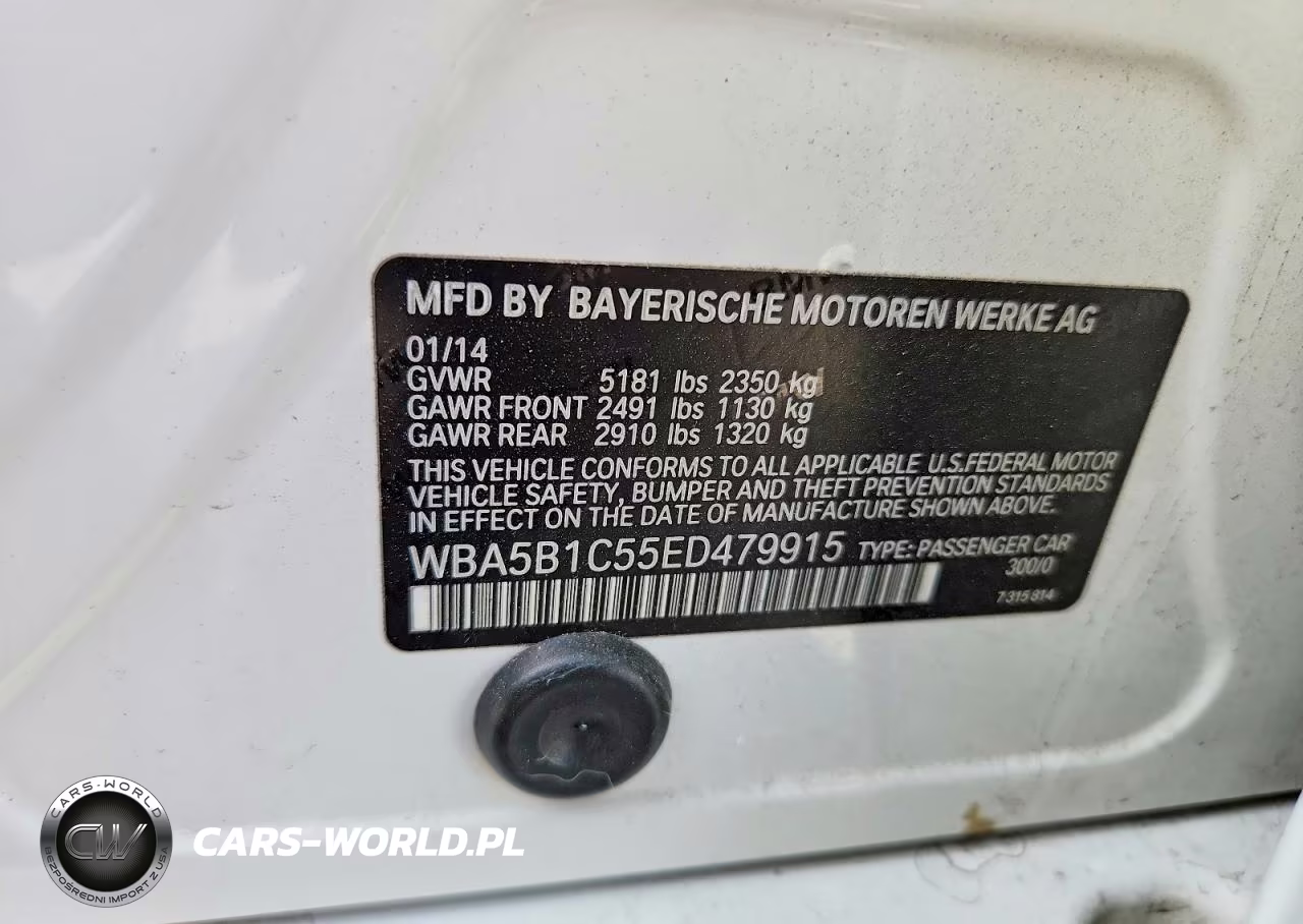 2014 BMW 535 I VIN:WBA5B1C55ED479915 - 12