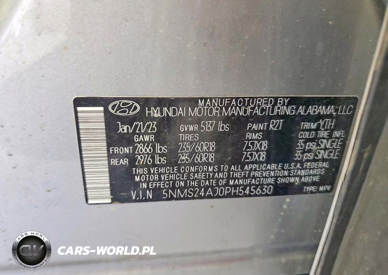 2023 Hyundai Santa Fe VIN:5NMS24AJ0PH545630 - 14