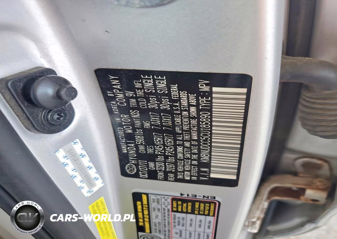 2012 Hyundai Veracruz Gls VIN:KM8NUDCC5CU185890 - 12