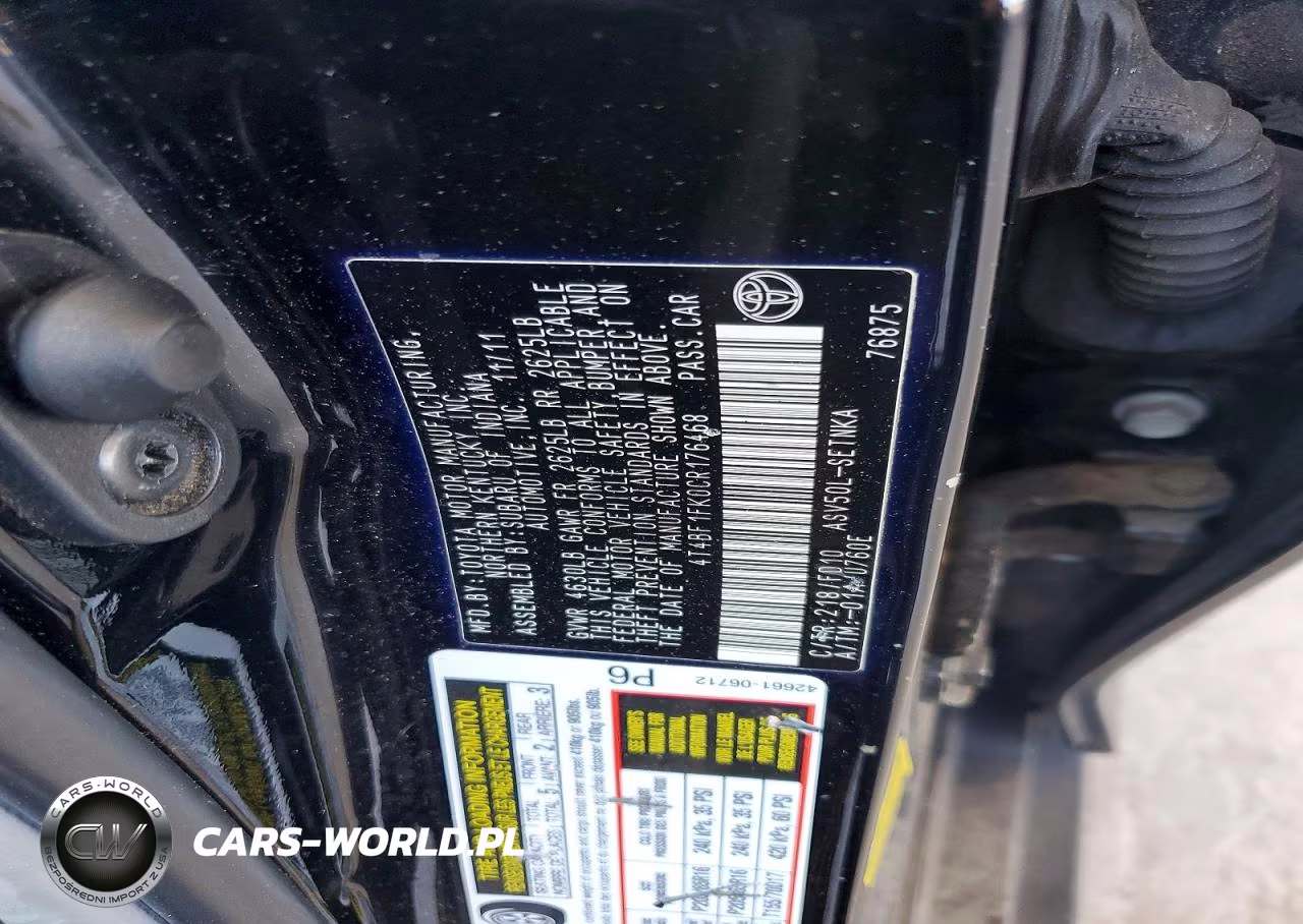 2012 Toyota Camry Le VIN:4T4BF1FK0CR176468 - 12