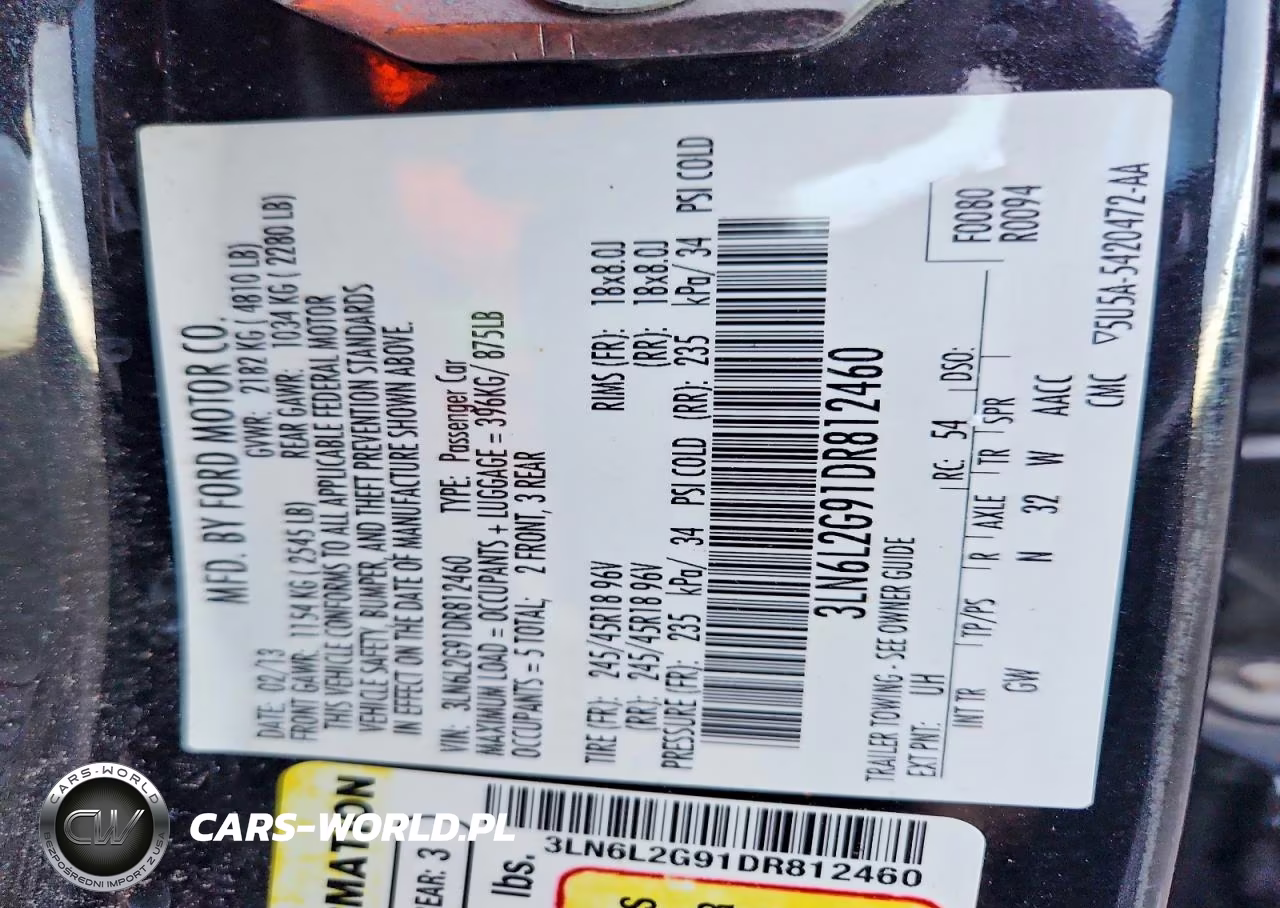 2013 Lincoln Mkz VIN:3LN6L2G91DR812460 - 12