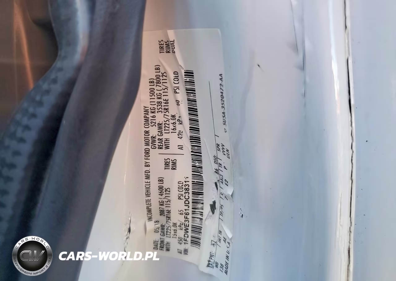 2018 Ford Econoline E350 Super Duty Cutaway Van VIN:1FDWE3F61JDC38311 - 13
