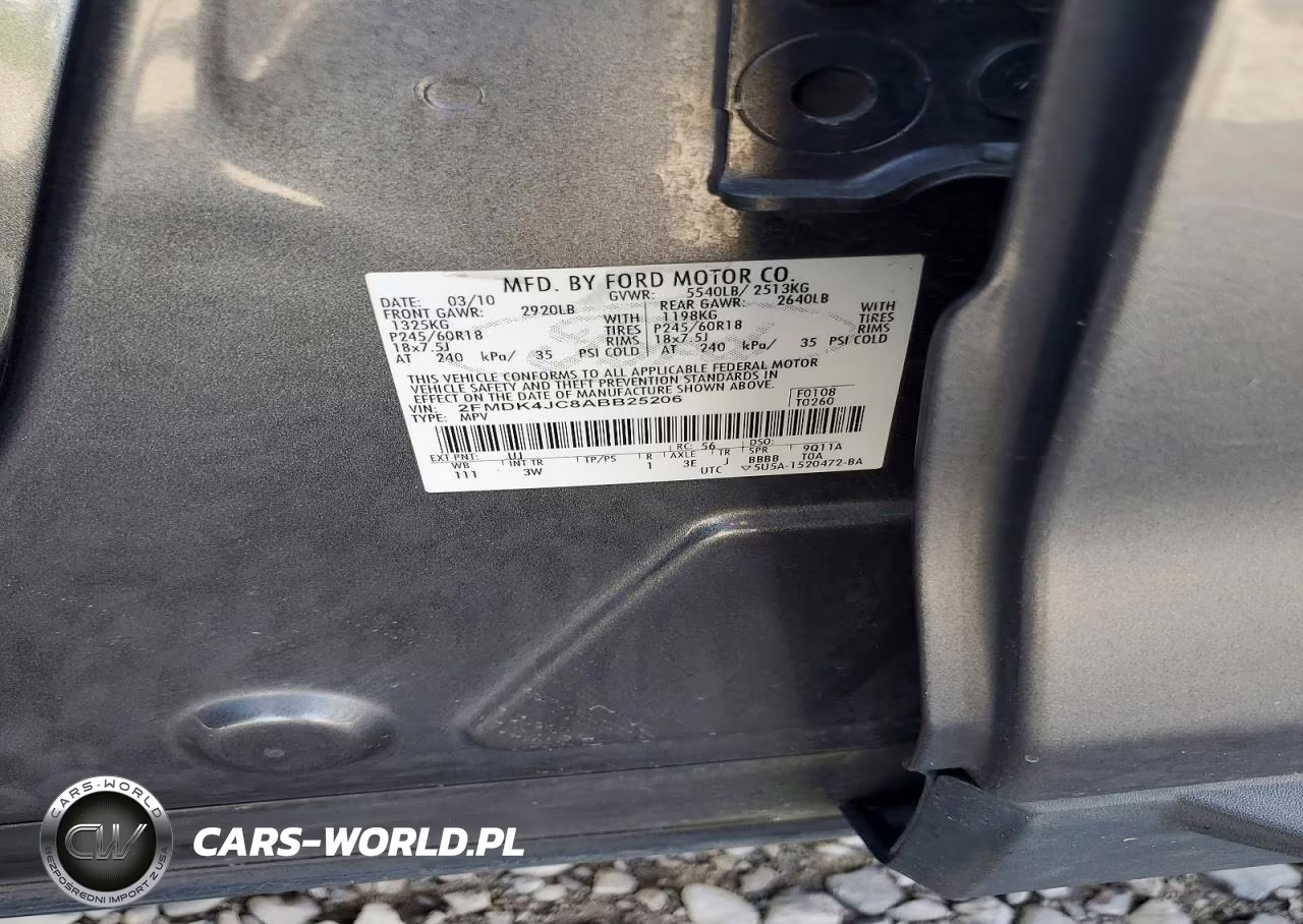 2010 Ford Edge Sel VIN:2FMDK4JC8ABB25206 - 12