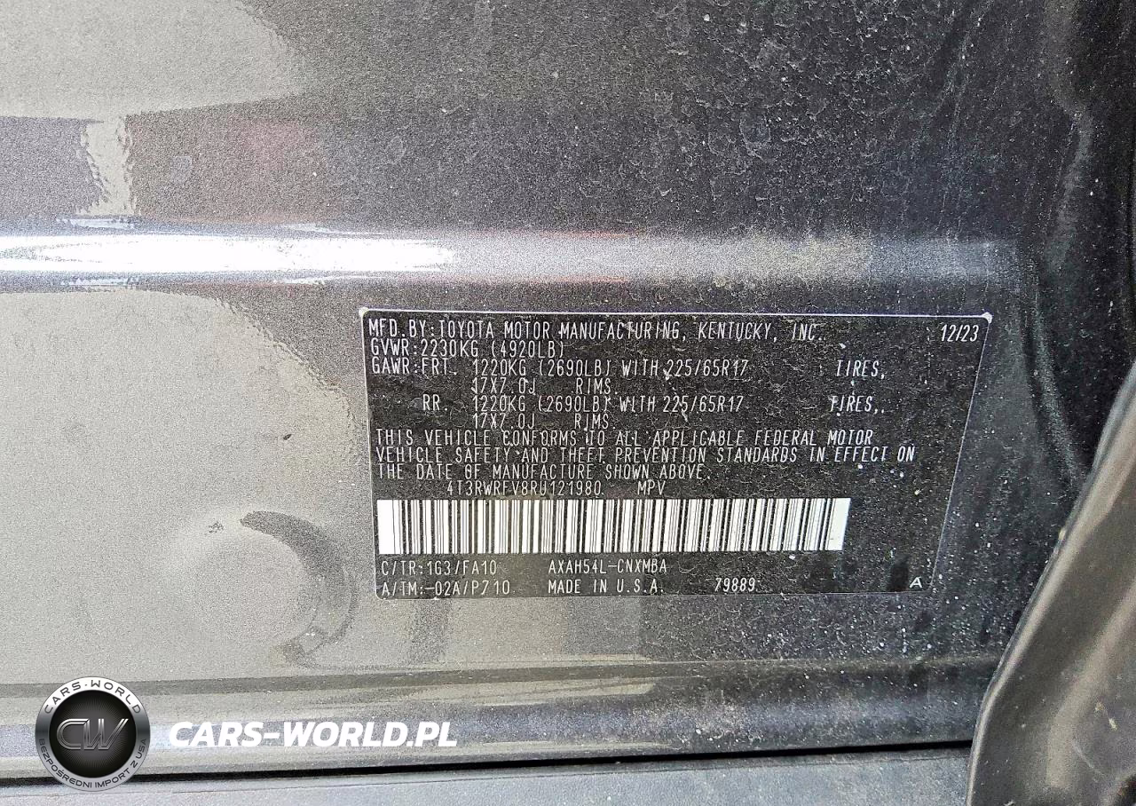 2024 Toyota Rav4 Hybrid Xle VIN:4T3RWRFV8RU121980 - 12