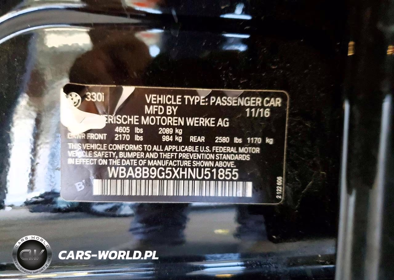 2017 BMW 330 I VIN:WBA8B9G5XHNU51855 - 13