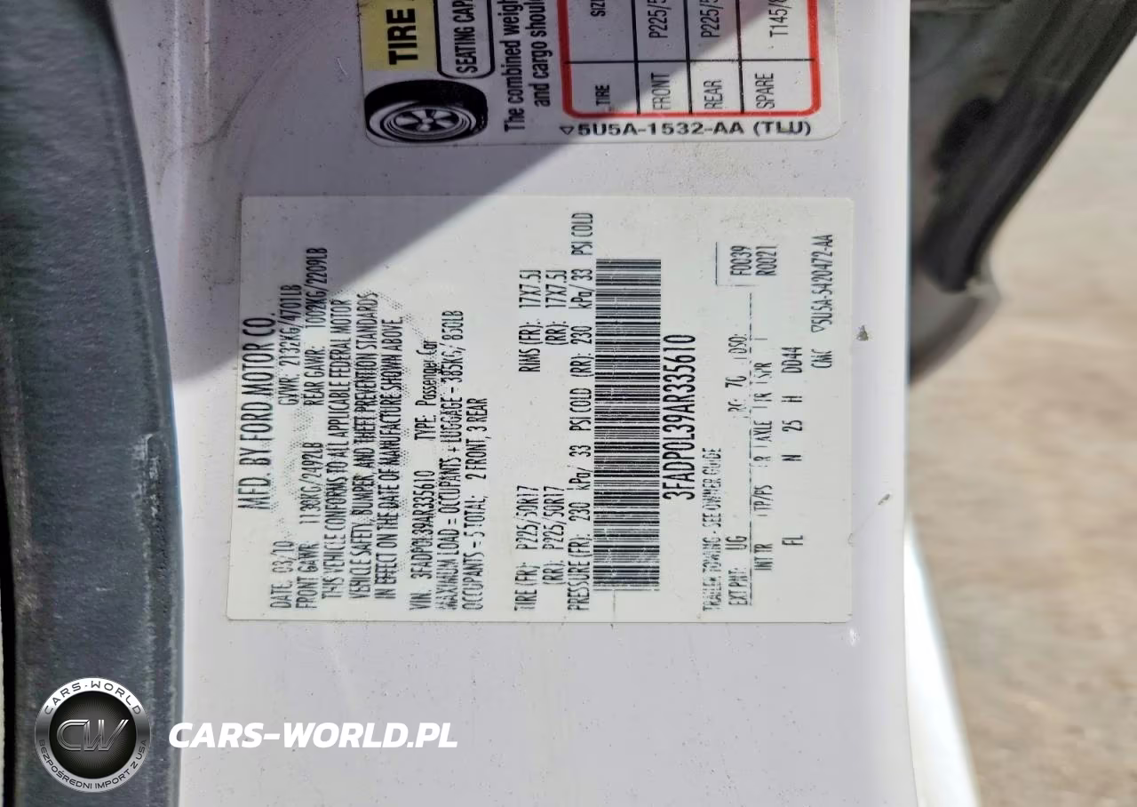 2010 Ford Fusion Hybrid VIN:3FADP0L39AR335610 - 12