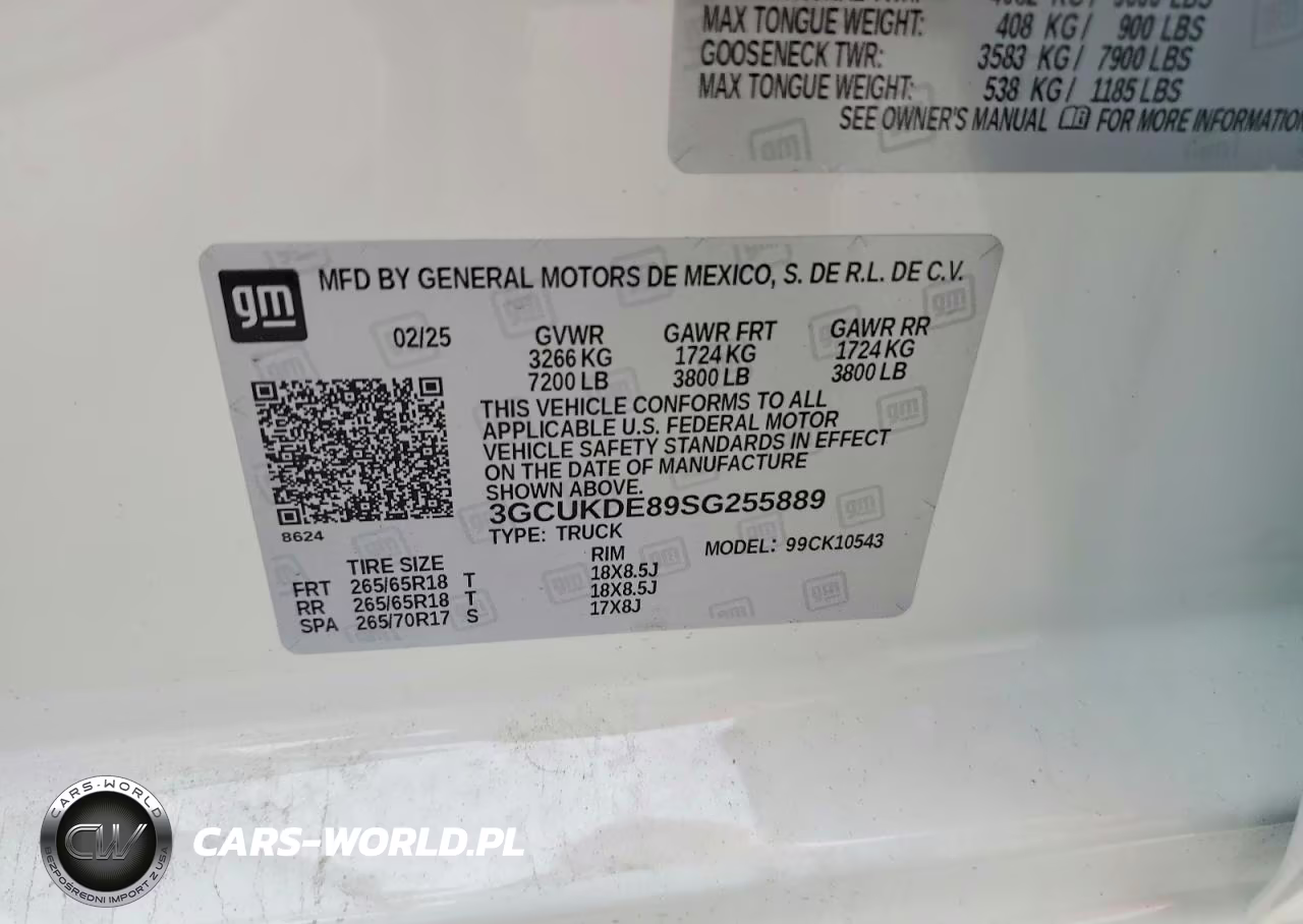 2025 Chevrolet Silverado 1500 4Wd Standard Bed Lt VIN:3GCUKDE89SG255889 - 12