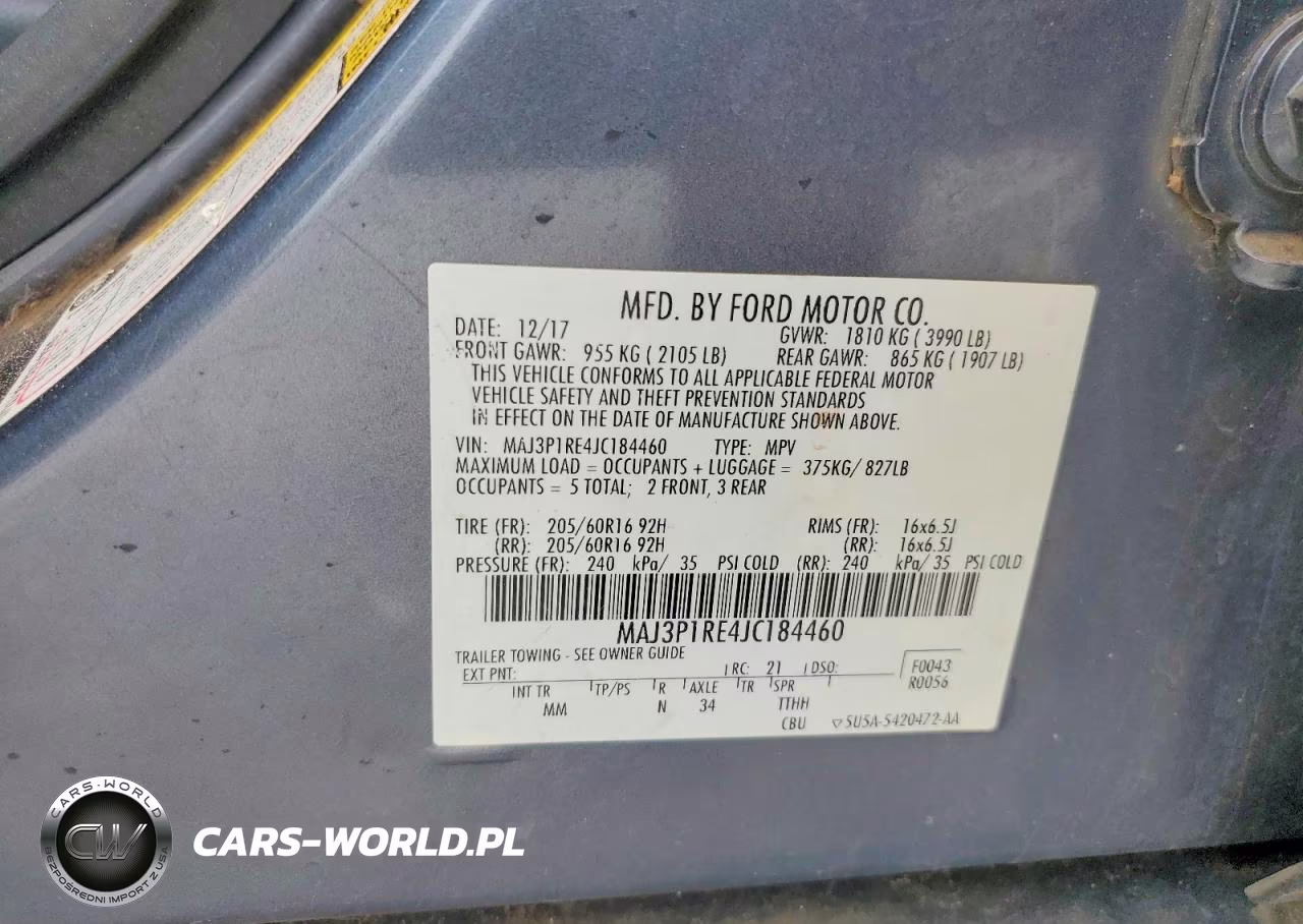 2018 Ford Ecosport S VIN:MAJ3P1RE4JC184460 - 13