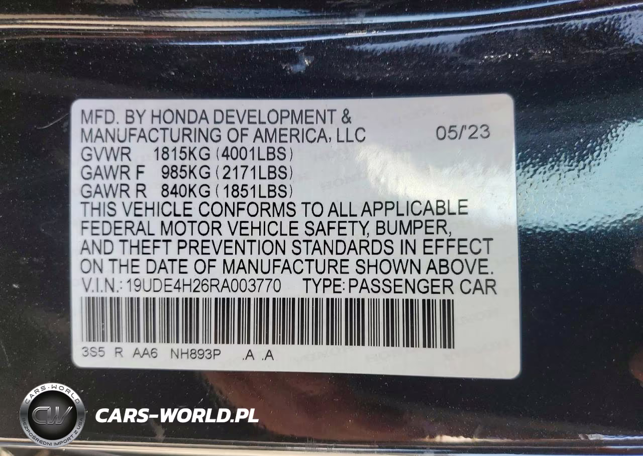 2024 Acura Integra VIN:19UDE4H26RA003770 - 12