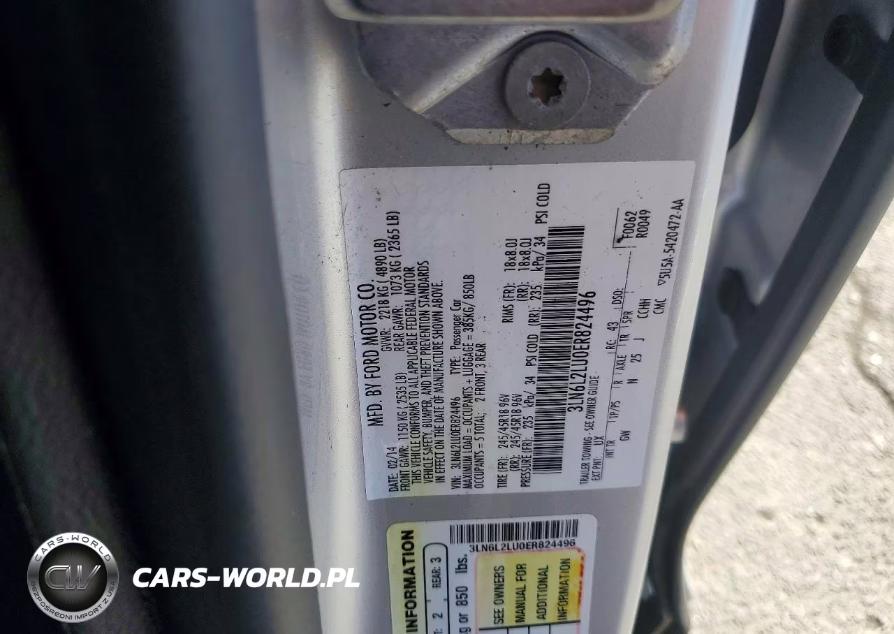 2014 Lincoln Mkz Hybrid VIN:3LN6L2LU0ER824496 - 12