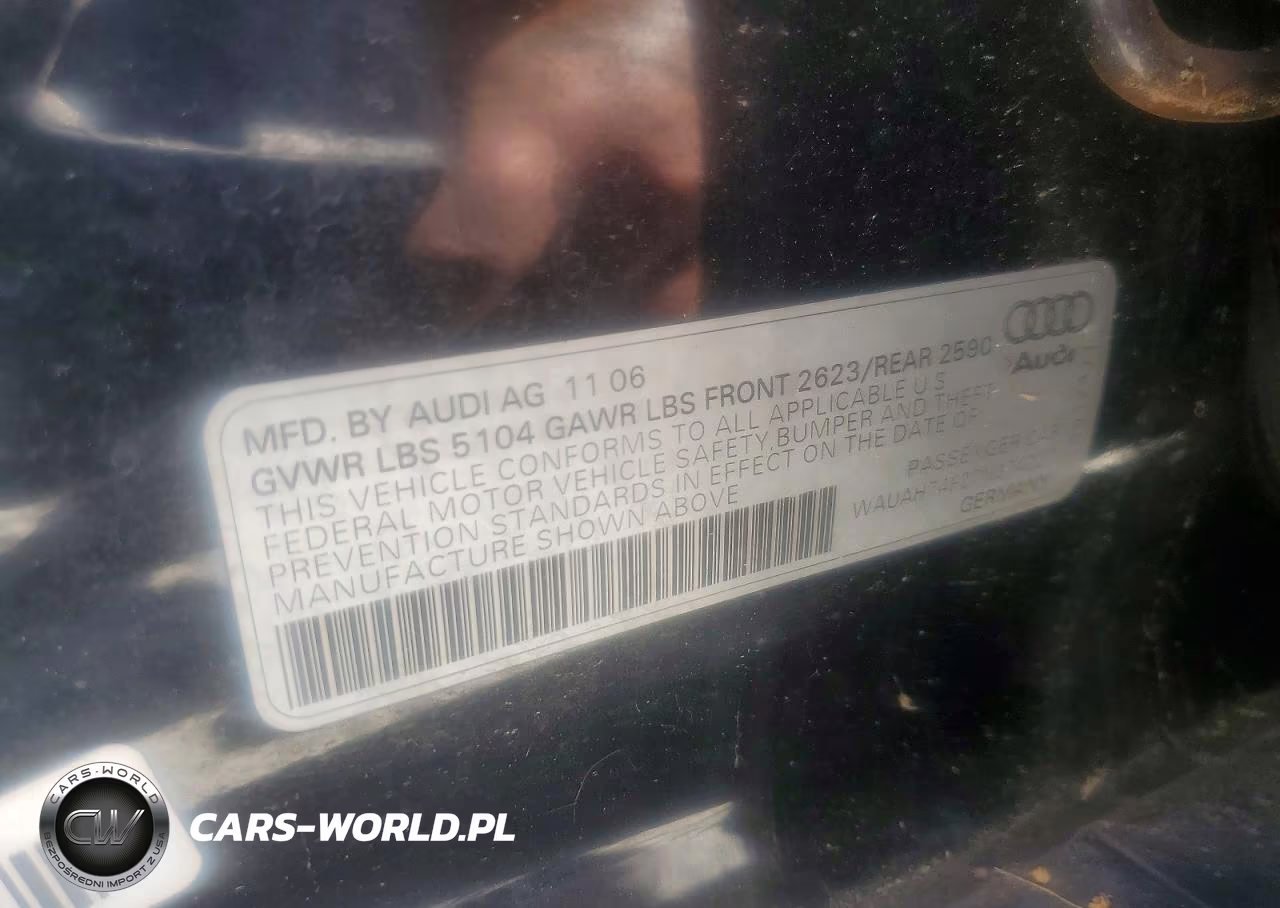 2007 Audi A6 3.2 VIN:WAUAH74F27N074227 - 12
