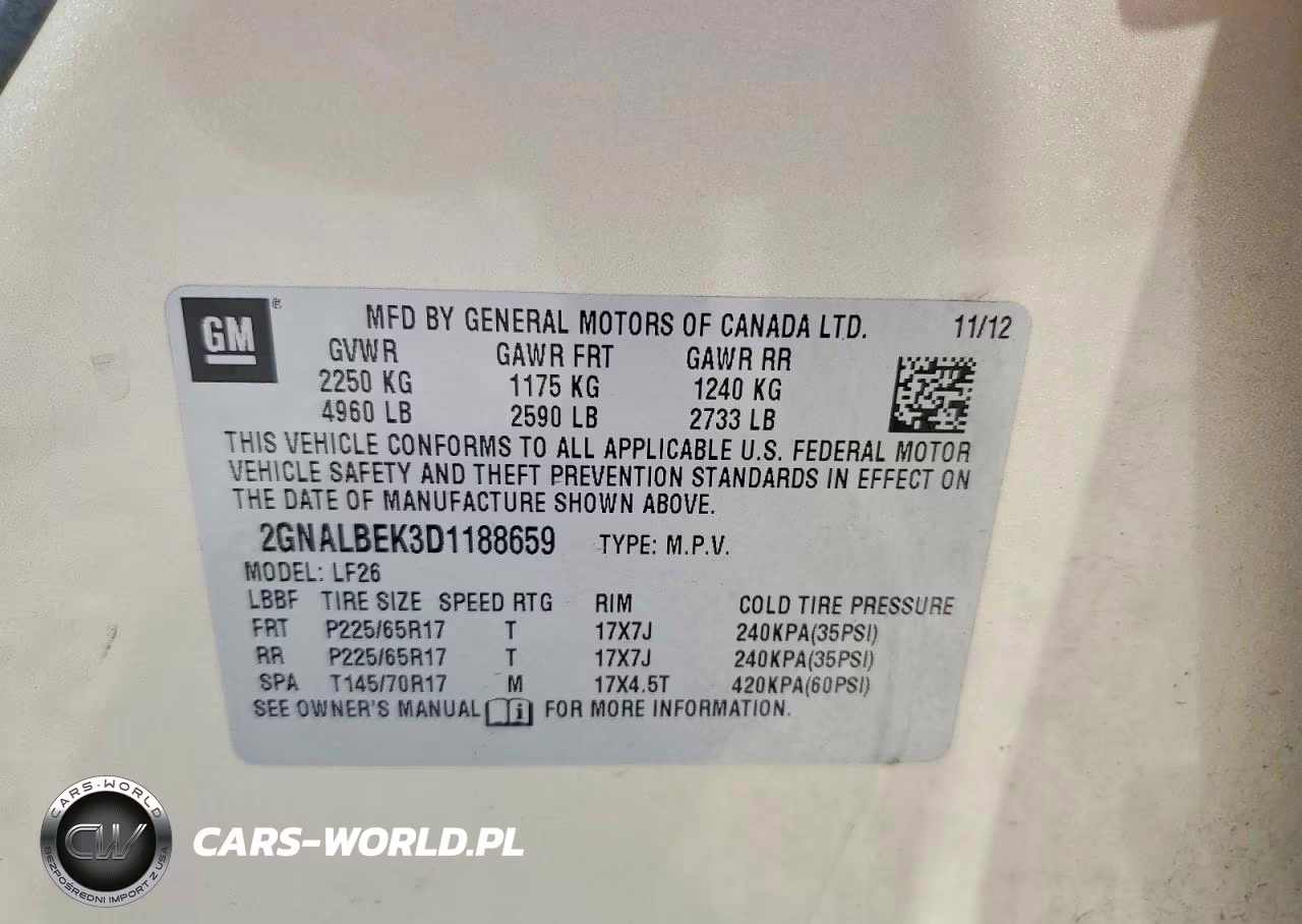 2013 Chevrolet Equinox Ls VIN:2GNALBEK3D1188659 - 13