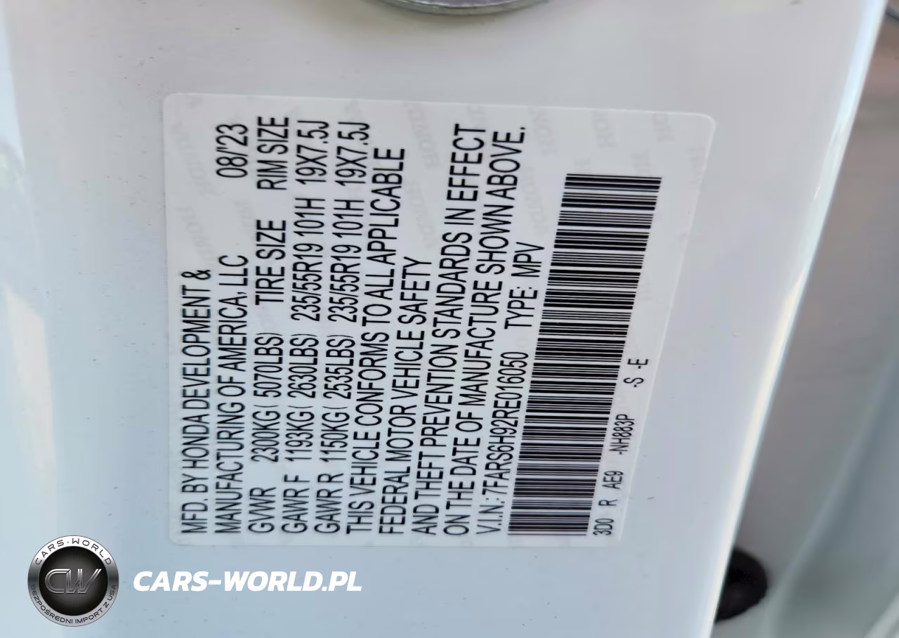 2024 Honda Crv VIN:7FARS6H92RE016050 - 13