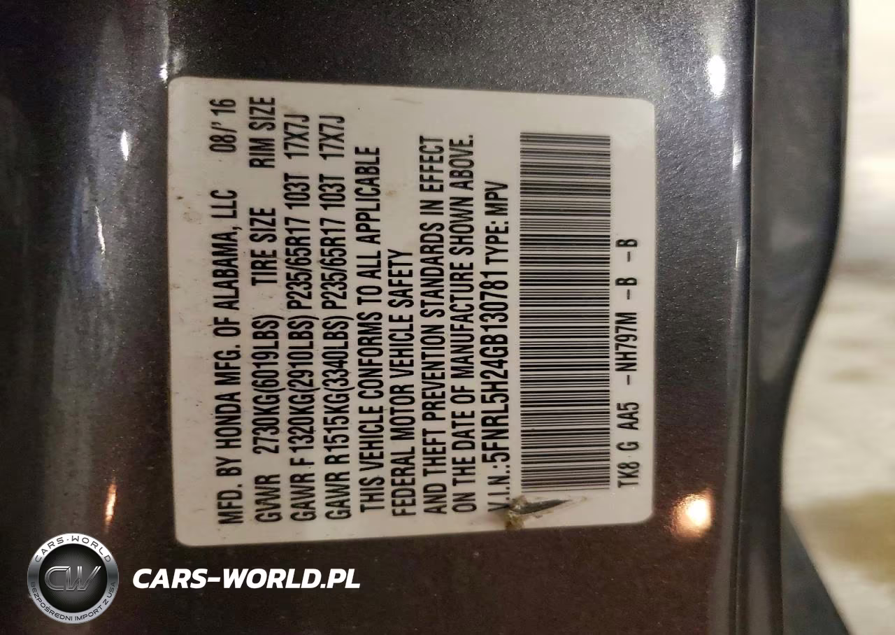 2016 Honda Odyssey Lx VIN:5FNRL5H24GB130781 - 13