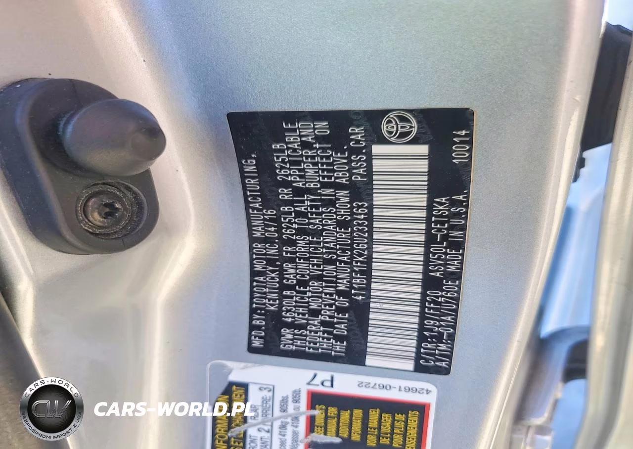 2016 Toyota Camry Se VIN:4T1BF1FK2GU233463 - 12