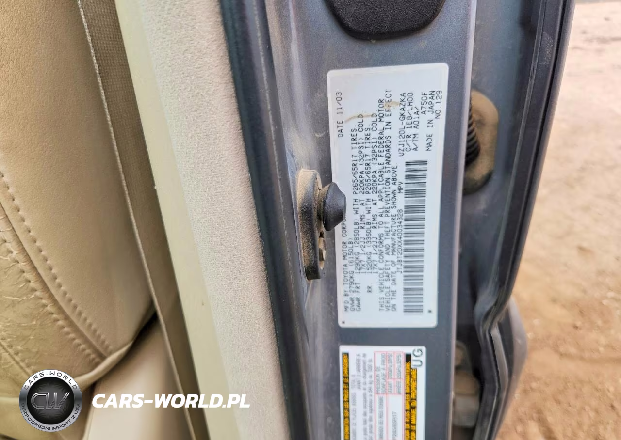 2004 Lexus Gx 470 VIN:JTJBT20XX40034328 - 12