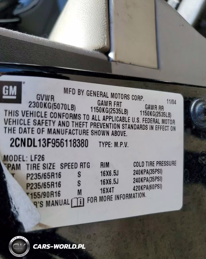 2005 Chevrolet Equinox Ls VIN:2CNDL13F956118380 - 12