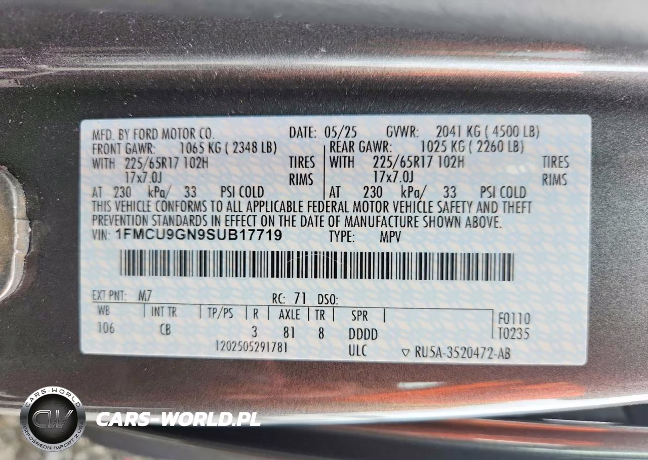 2025 Ford Escape Active VIN:1FMCU9GN9SUB17719 - 14