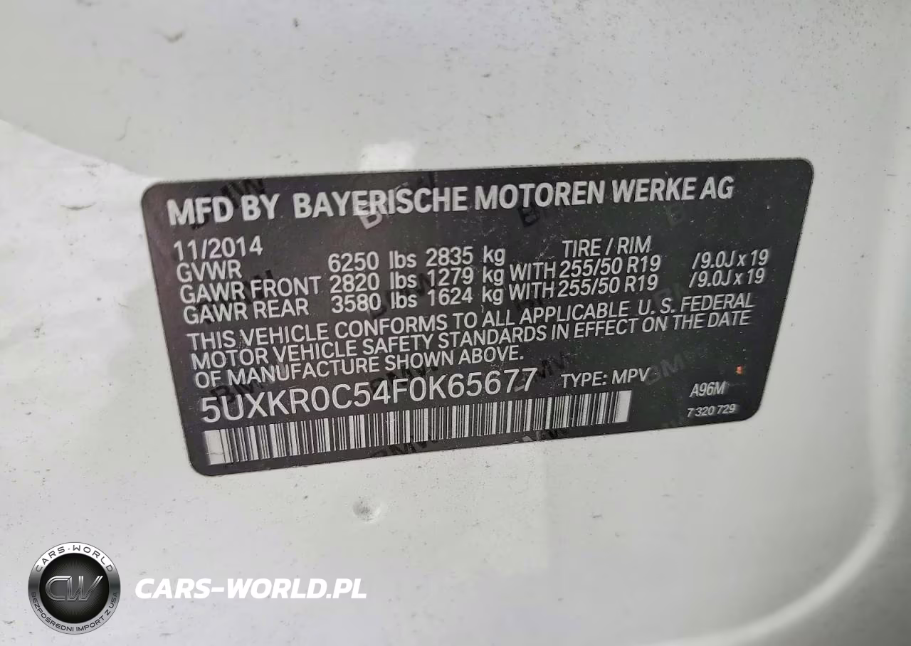 2015 BMW X5 xDrive35I VIN:5UXKR0C54F0K65677 - 13