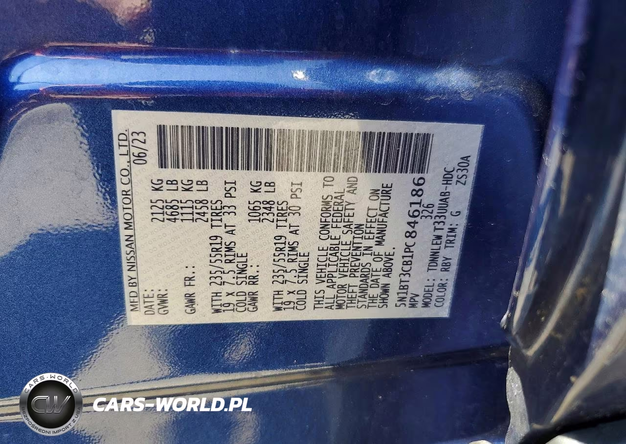 2023 Nissan Rogue Sl VIN:5N1BT3CB1PC846186 - 14
