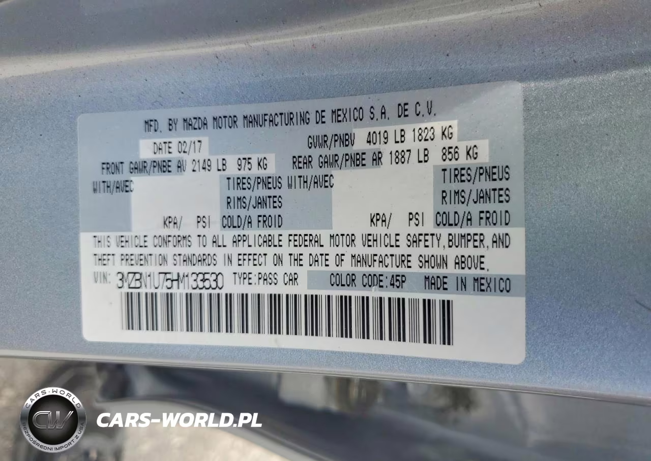 2017 Mazda 3 Sport VIN:3MZBN1U75HM133530 - 12