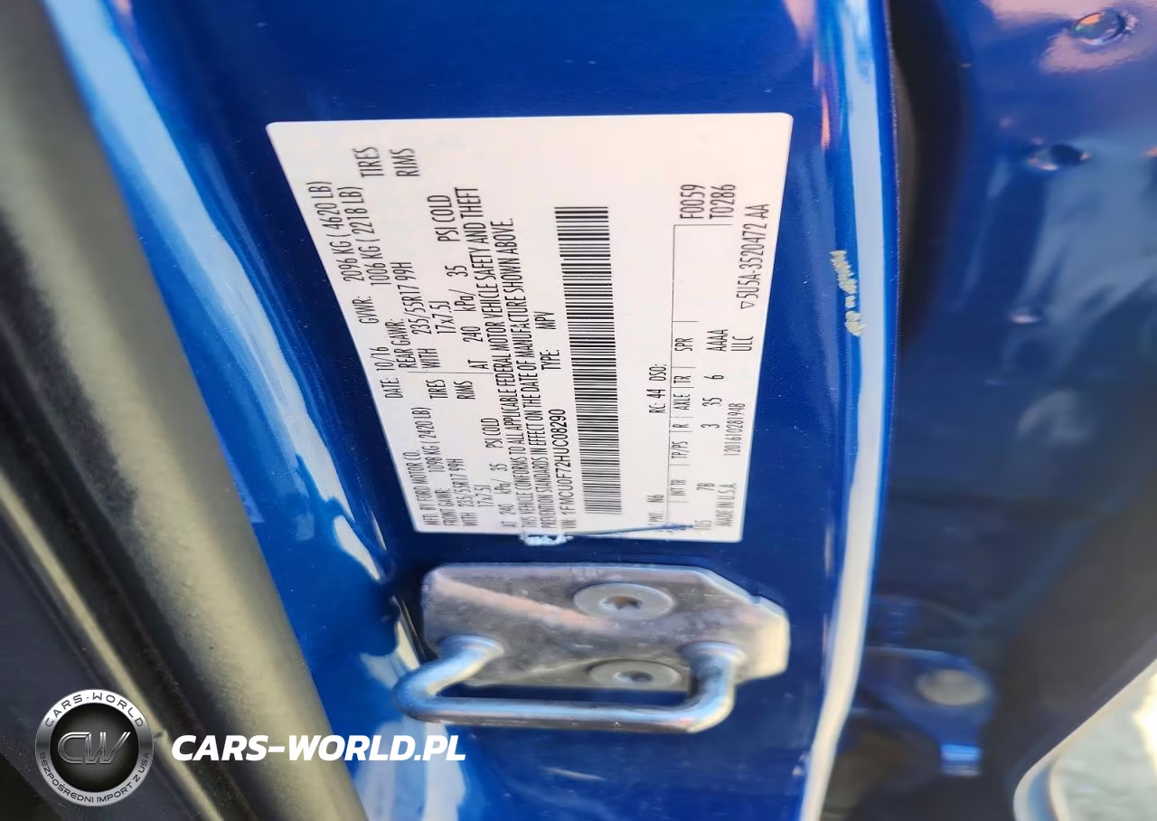 2017 Ford Escape S VIN:1FMCU0F72HUC08290 - 12