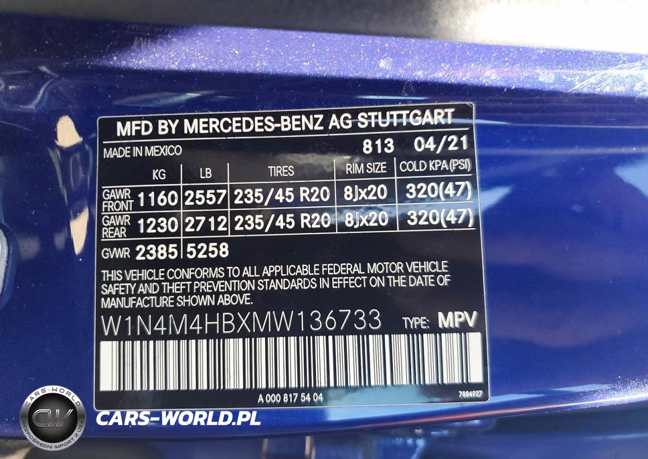 2021 Mercedes-Benz Glb 250 4Matic VIN:W1N4M4HBXMW136733 - 13