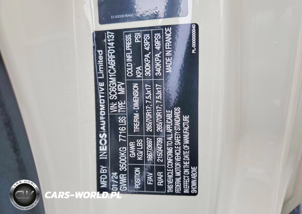 2024 Ineos Automotive Limited Grenadier VIN:SC6GM1CA6RF014137 - 13