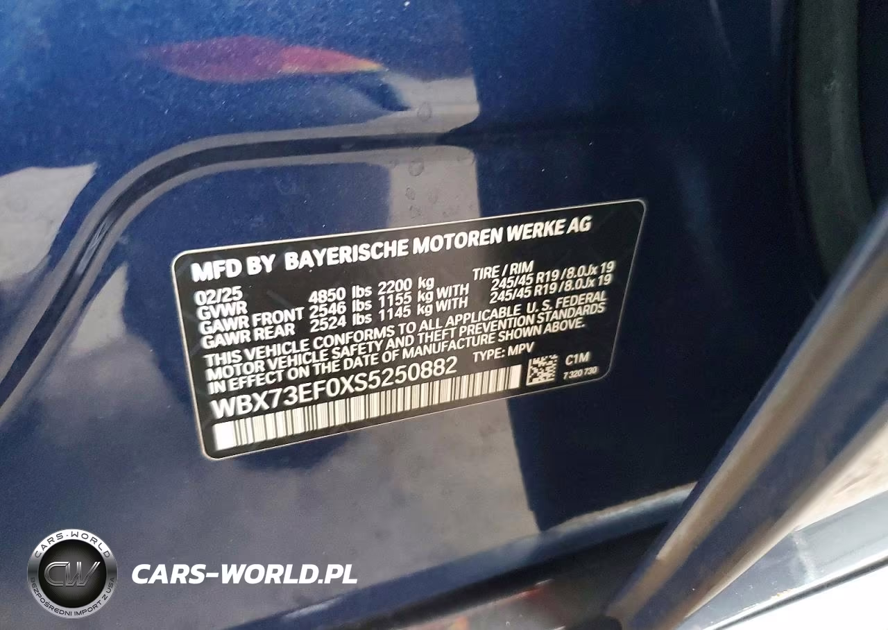 2025 BMW X1 xDrive28I VIN:WBX73EF0XS5250882 - 13