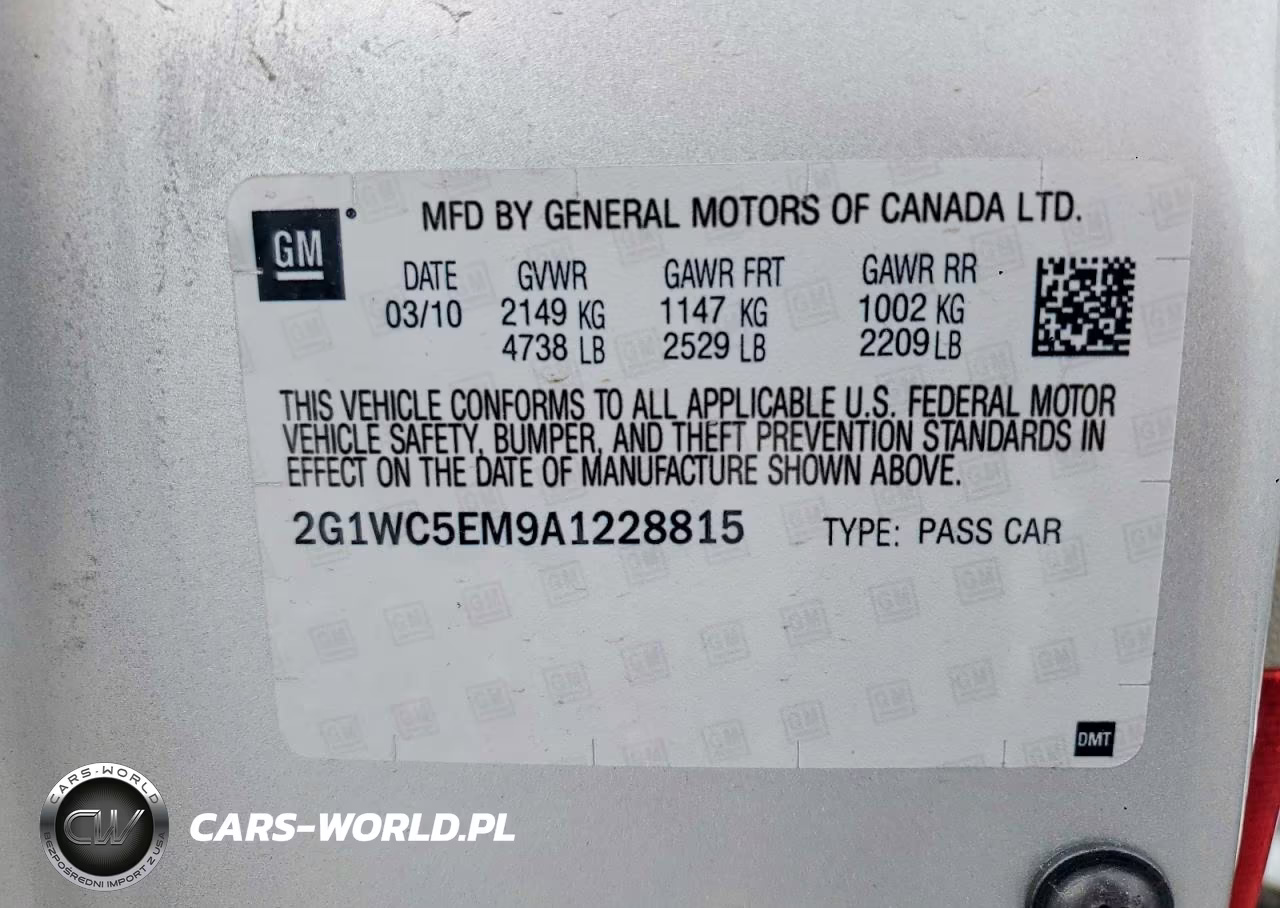 2010 Chevrolet Impala Ltz VIN:2G1WC5EM9A1228815 - 12