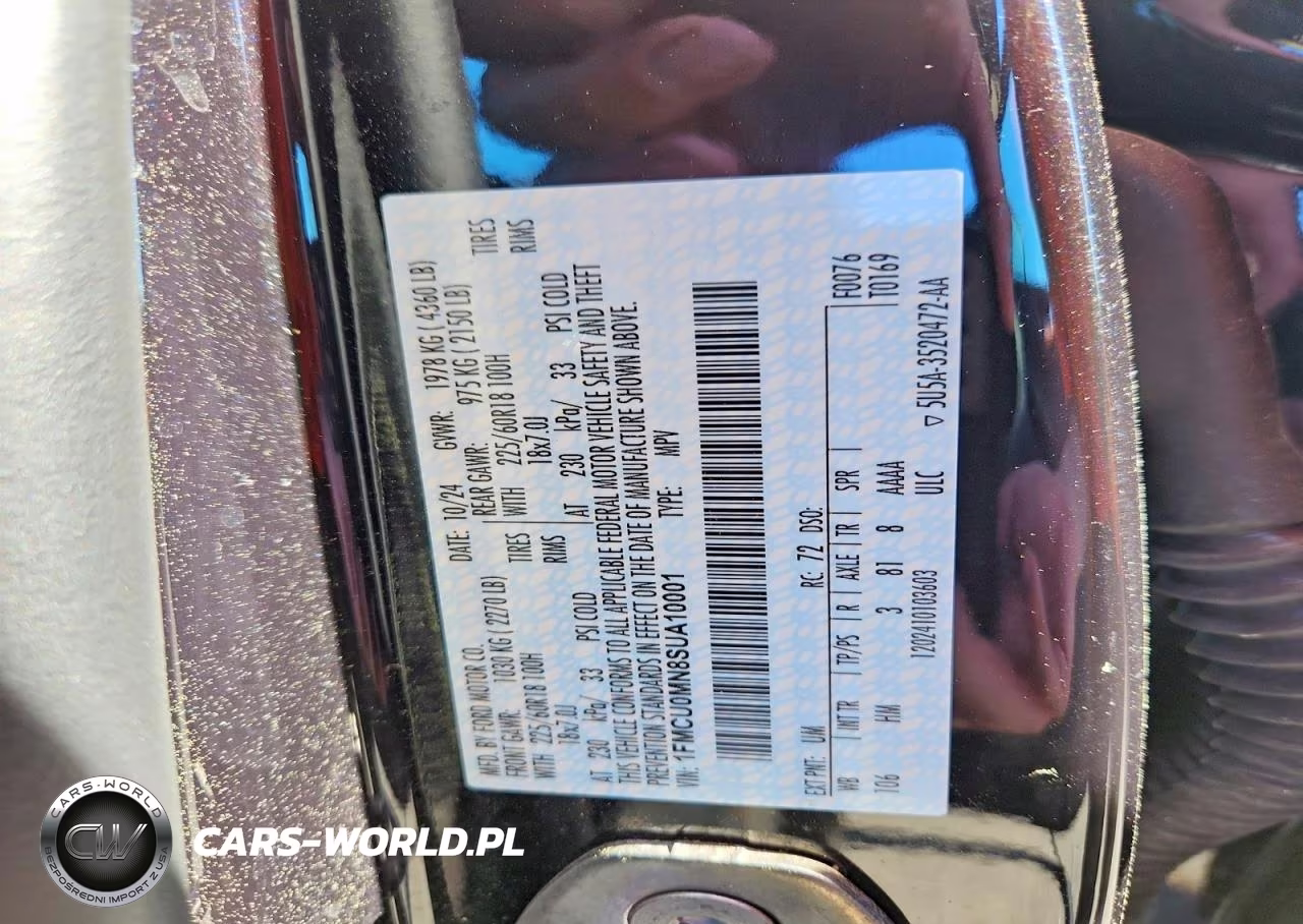 2025 Ford Escape St Line VIN:1FMCU0MN8SUA10001 - 13