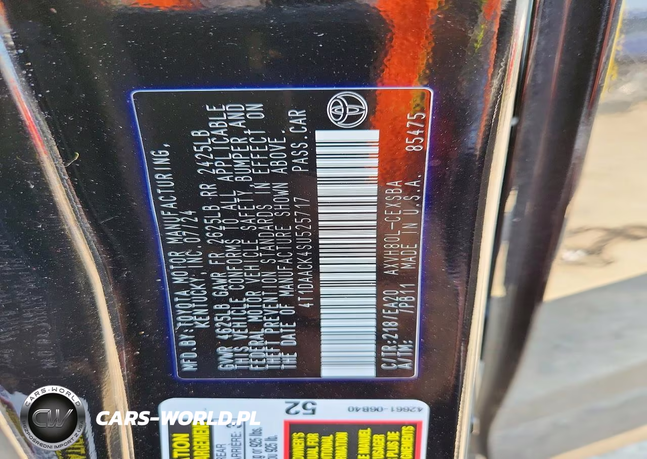 2025 Toyota Camry Se VIN:4T1DAACK4SU525717 - 12