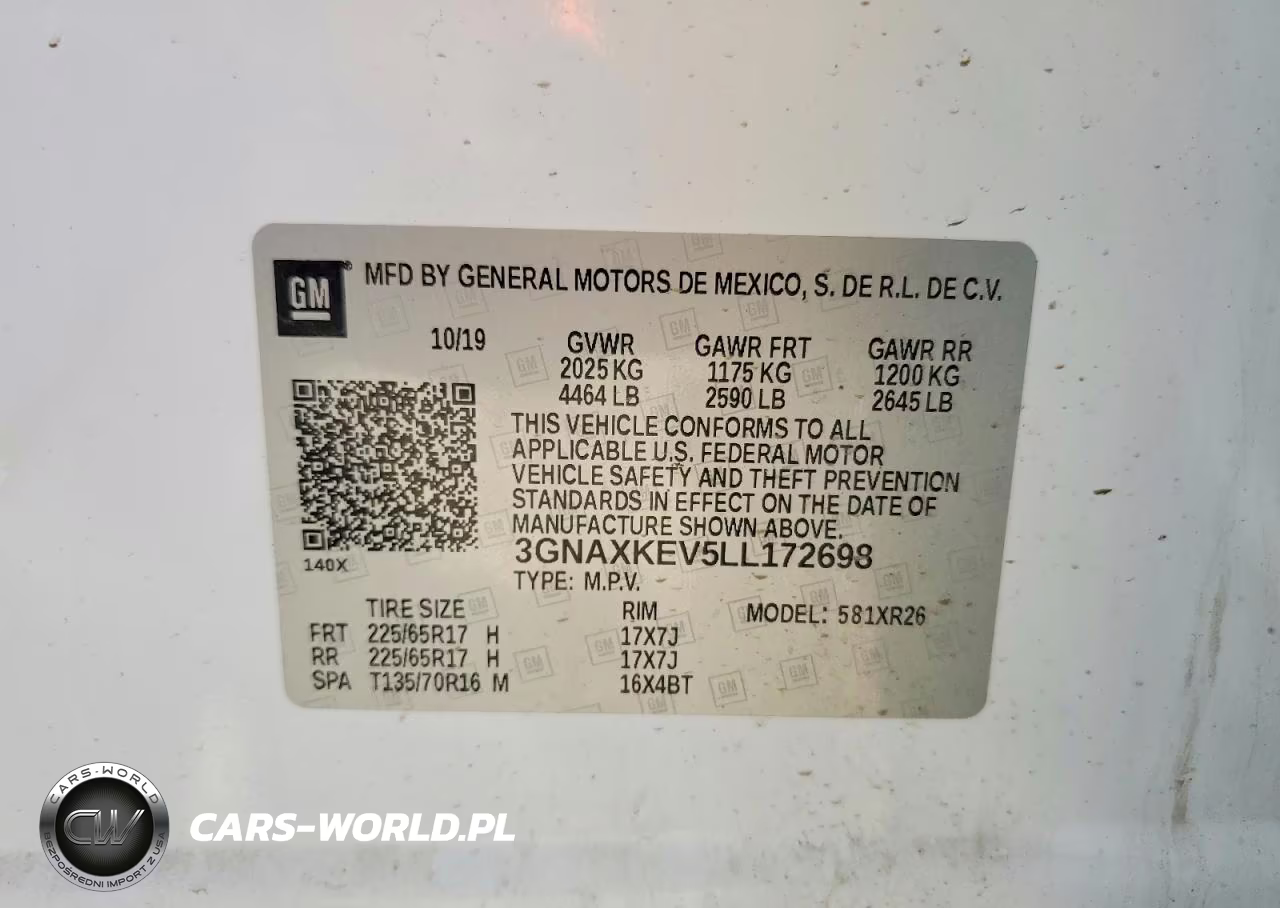 2020 Chevrolet Equinox Lt VIN:3GNAXKEV5LL172698 - 13
