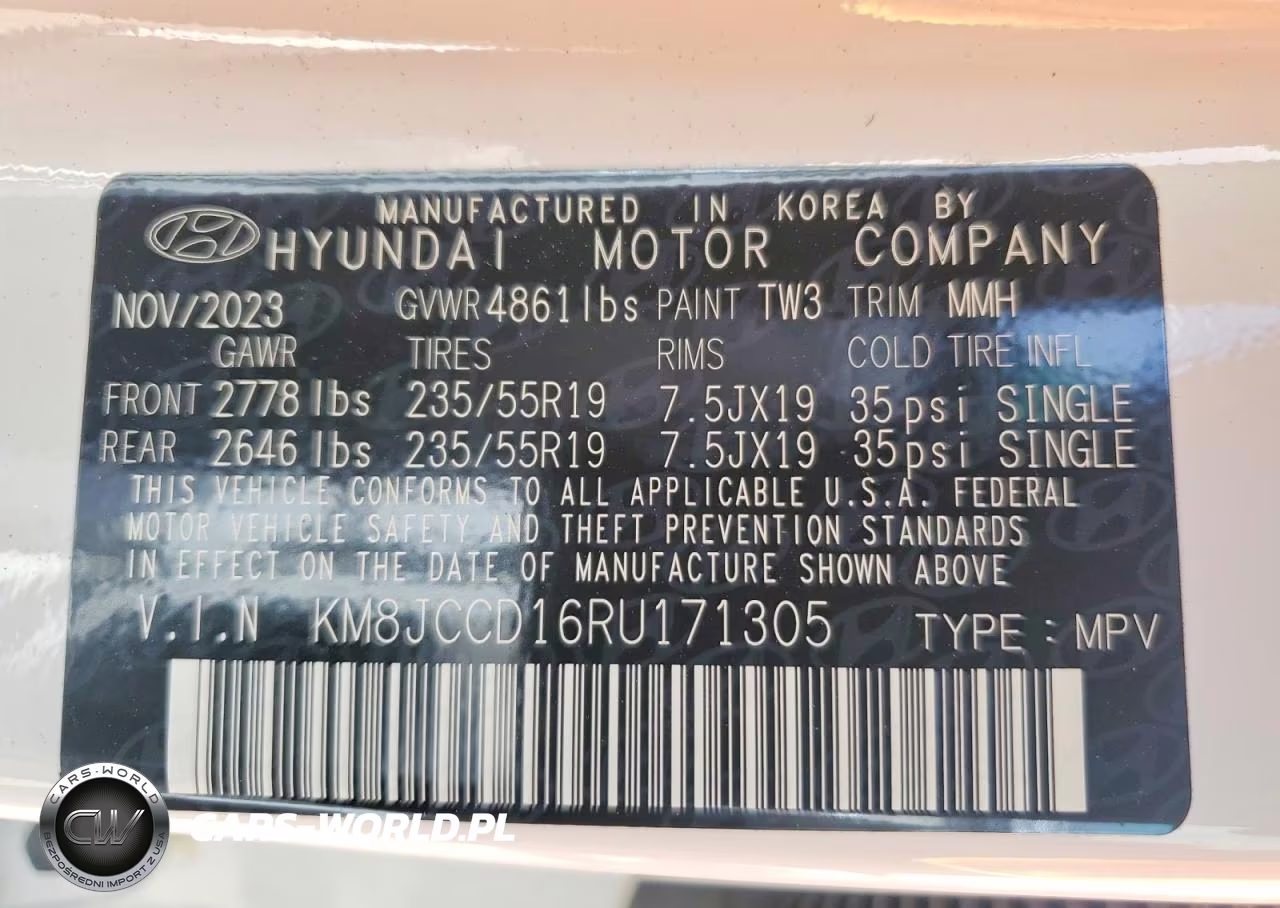 2024 Hyundai Tucson Sel Convenience VIN:KM8JCCD16RU171305 - 12