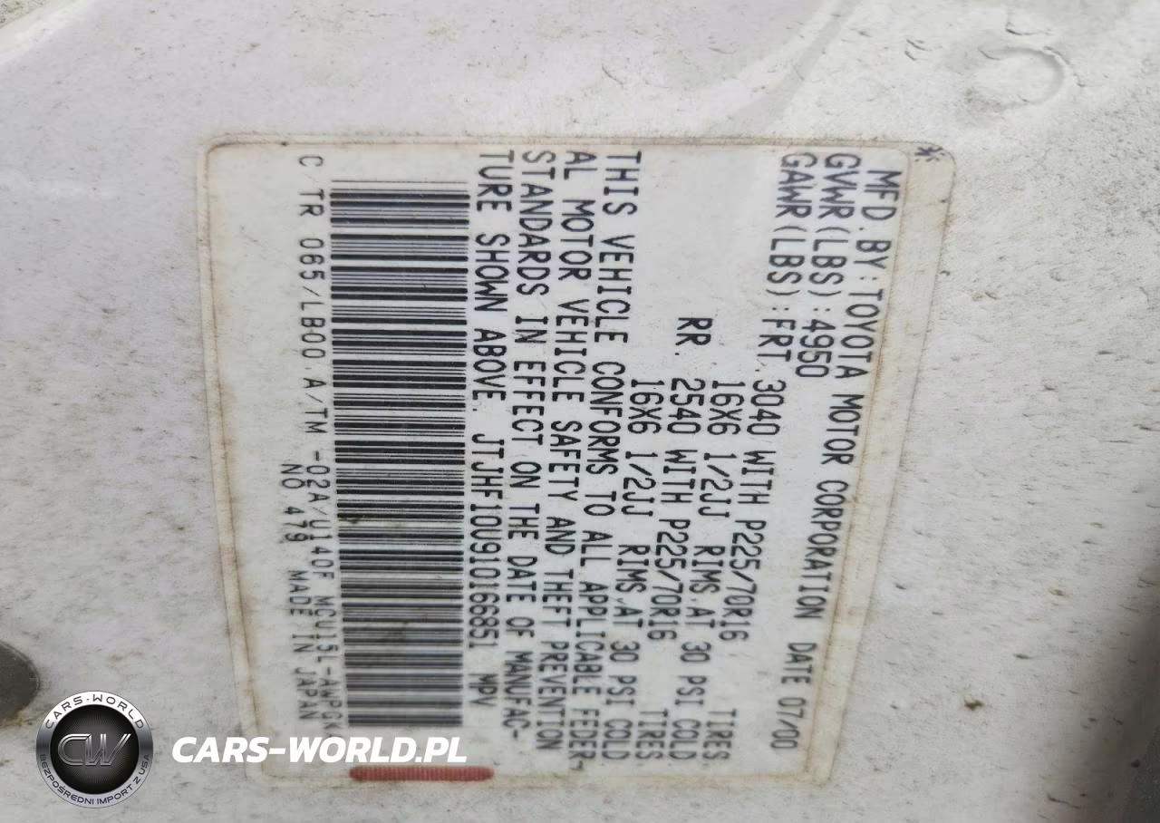 2001 Lexus Rx 300 VIN:JTJHF10U910166851 - 12