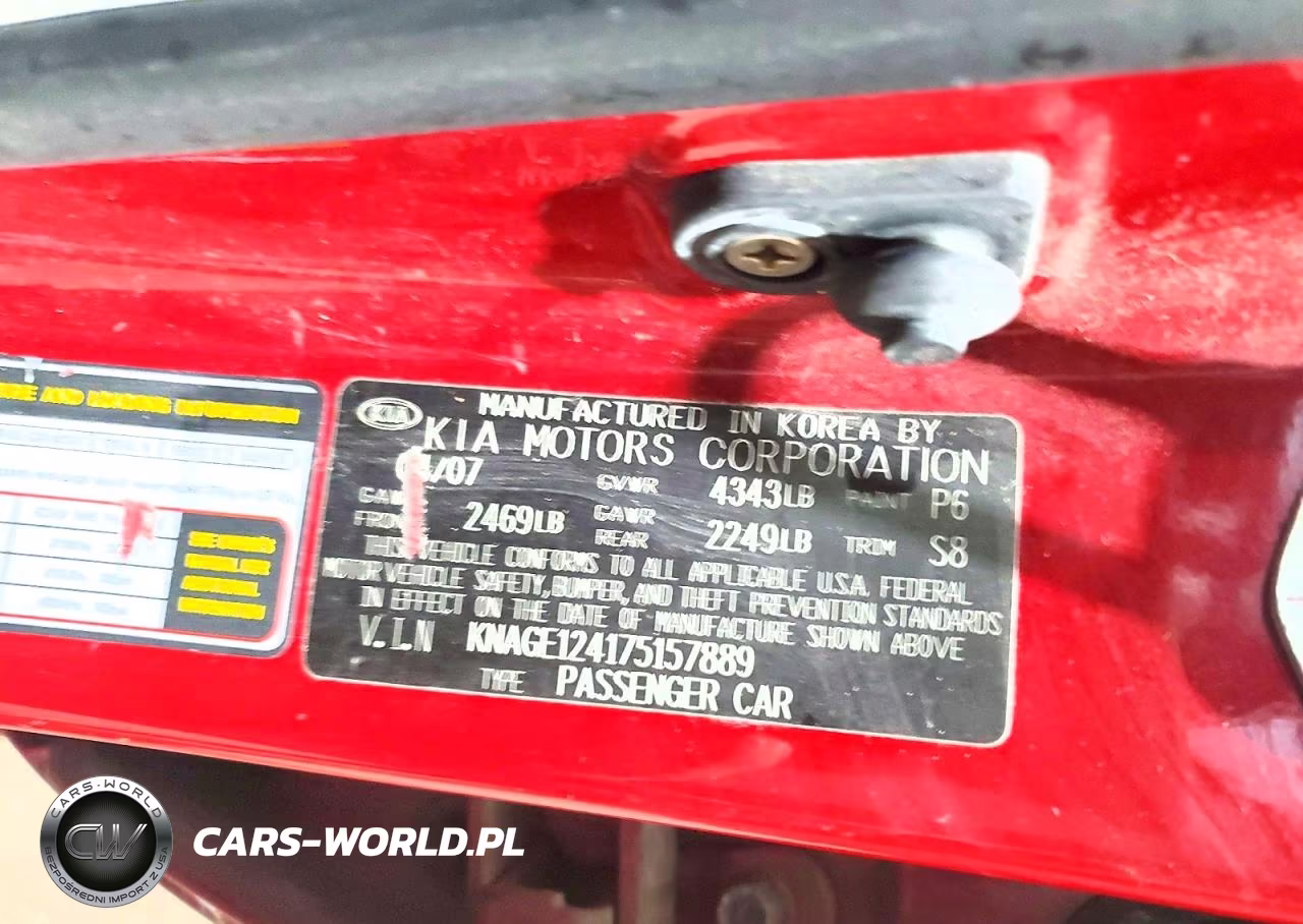 2007 Kia Optima Lx VIN:KNAGE124175157889 - 12