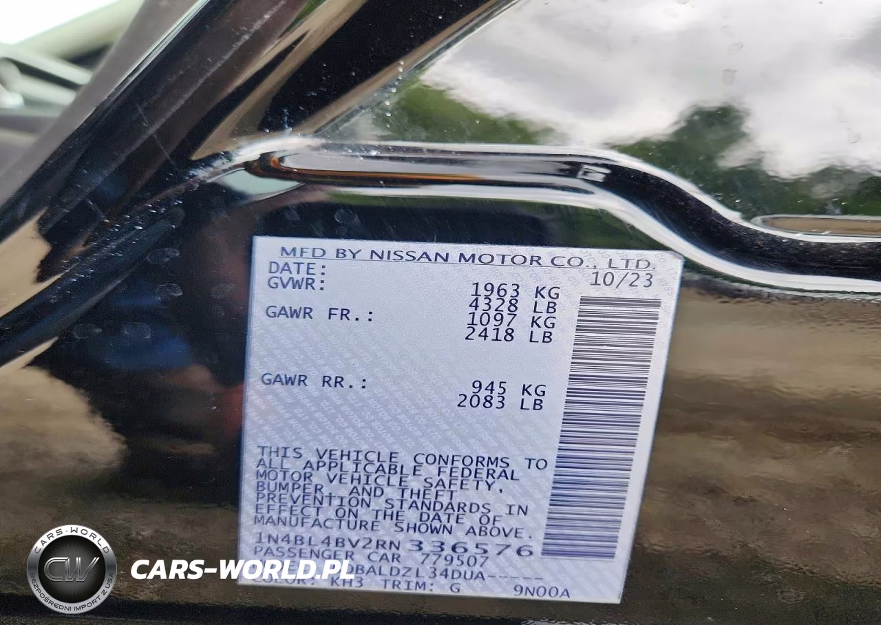 2024 Nissan Altima S VIN:1N4BL4BV2RN336576 - 12