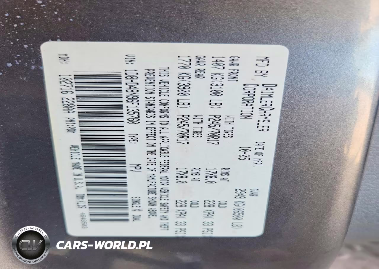 2006 Dodge Durango Slt VIN:1D8HD48N96F135760 - 14