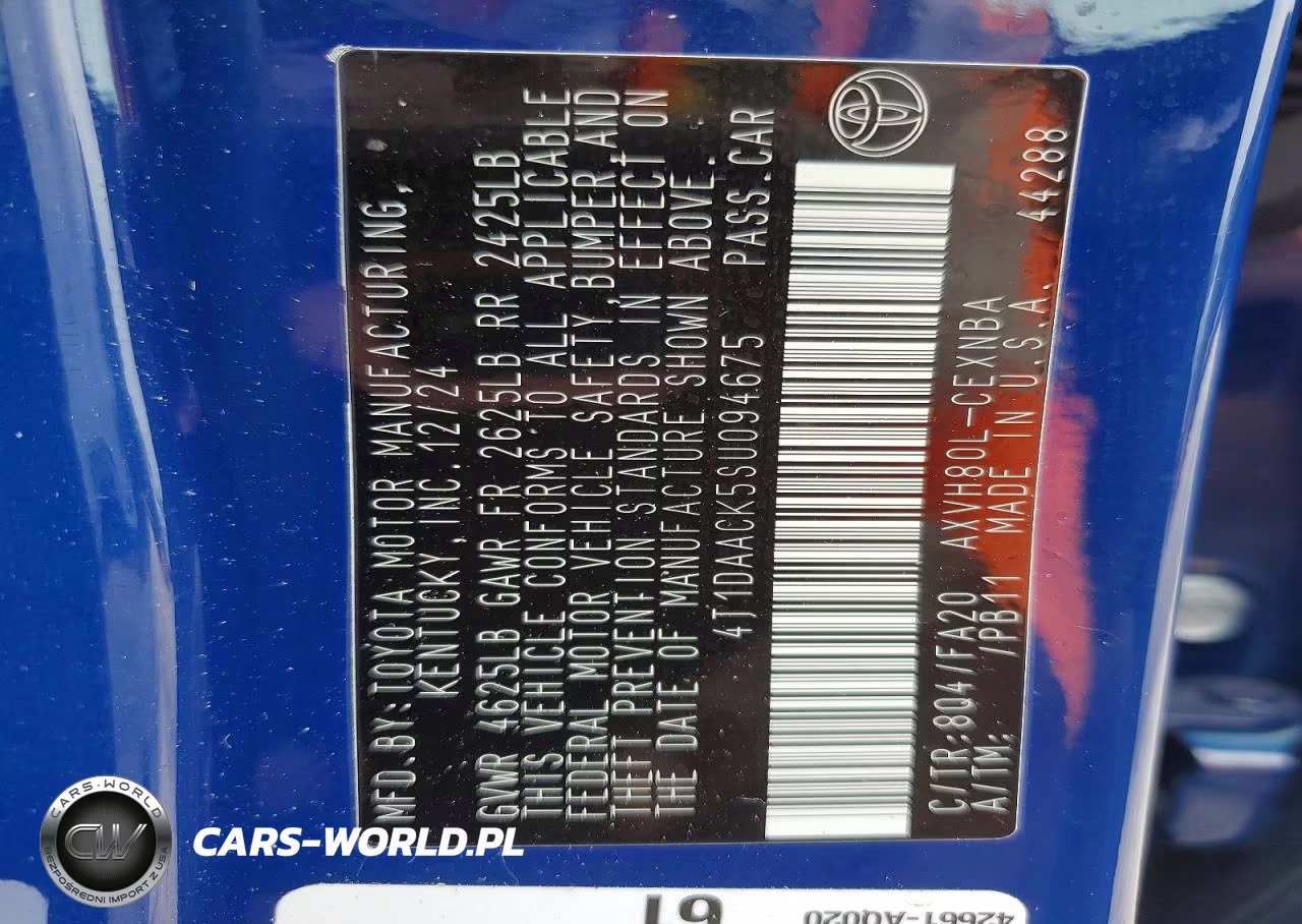2025 Toyota Camry Le VIN:4T1DAACK5SU094675 - 13