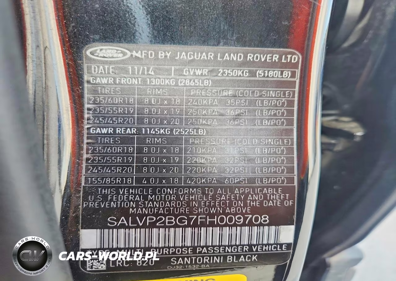2015 Land Rover Range Rover Evoque Pure Plus VIN:SALVP2BG7FH009708 - 13