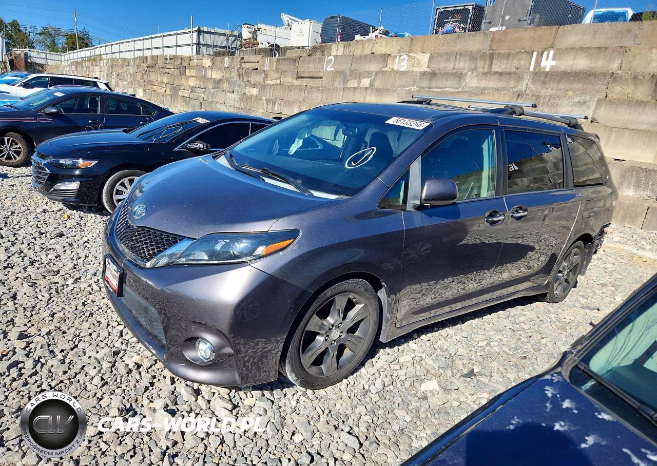 2015 Toyota Sienna Sport VIN:5TDXK3DCXFS621492 - 1