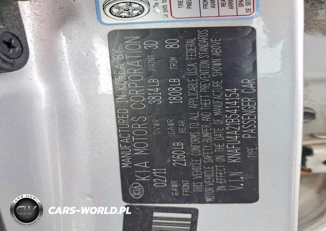 2011 Kia Forte Ex VIN:KNAFU4A21B5414154 - 12