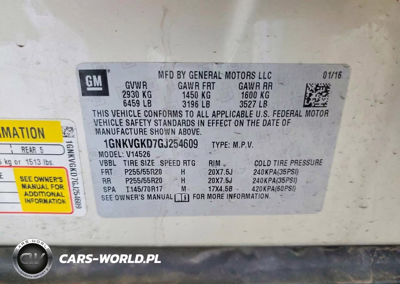 2016 Chevrolet Traverse Lt VIN:1GNKVGKD7GJ254609 - 13