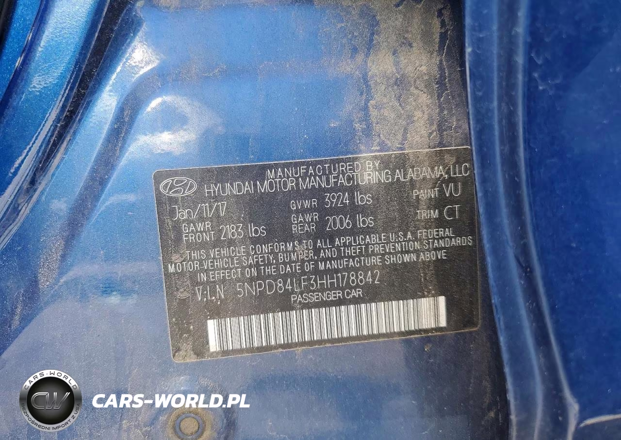 2017 Hyundai Elantra Limited VIN:5NPD84LF3HH178842 - 12