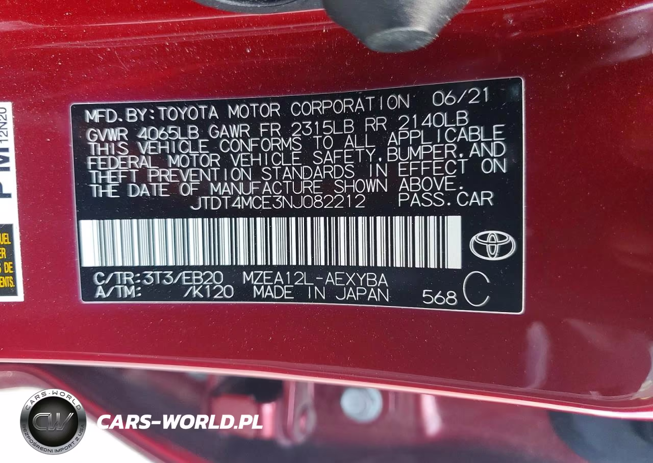 2022 Toyota Corolla Xse VIN:JTDT4MCE3NJ082212 - 12