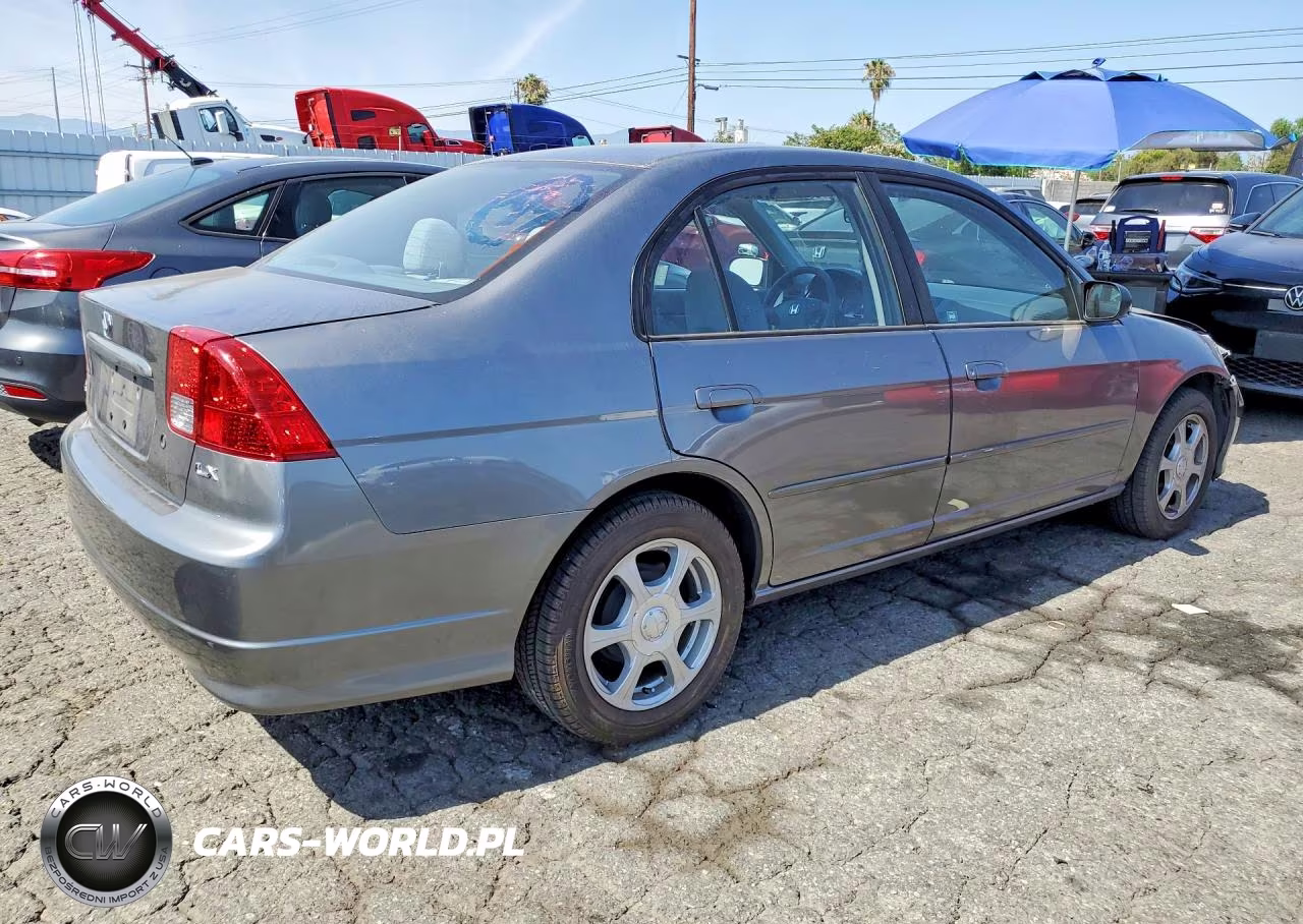 2004 Honda Civic Lx VIN:2HGES16554H607345 - 3