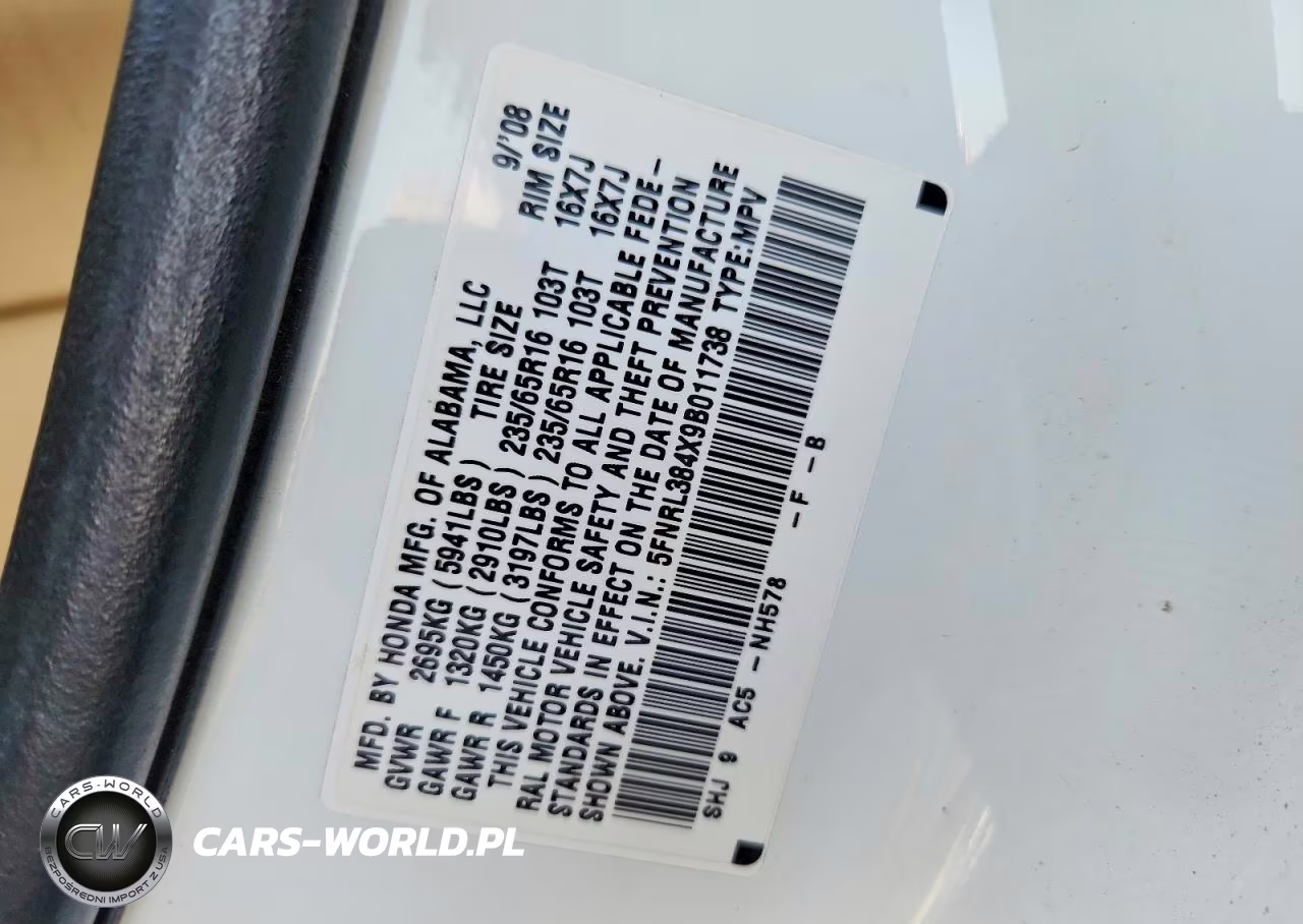 2009 Honda Odyssey Ex VIN:5FNRL384X9B011738 - 13