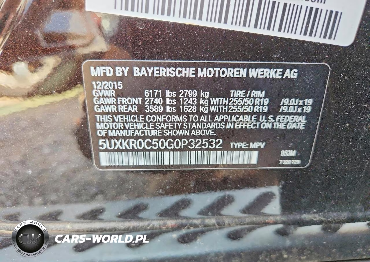 2016 BMW X5 xDrive35I VIN:5UXKR0C50G0P32532 - 14